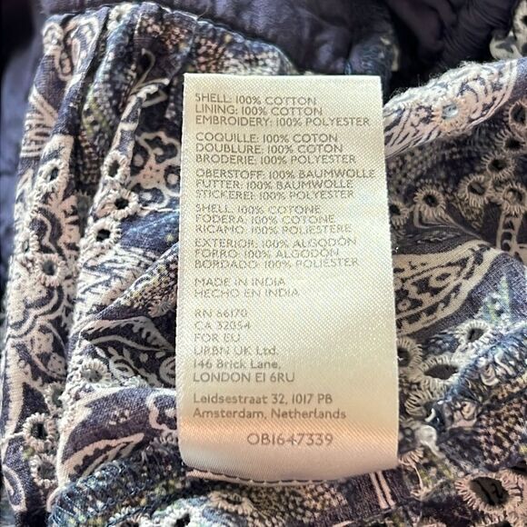 Free People Anissa Eyelete Boho Bed Jacket XS - Picture 12 of 12